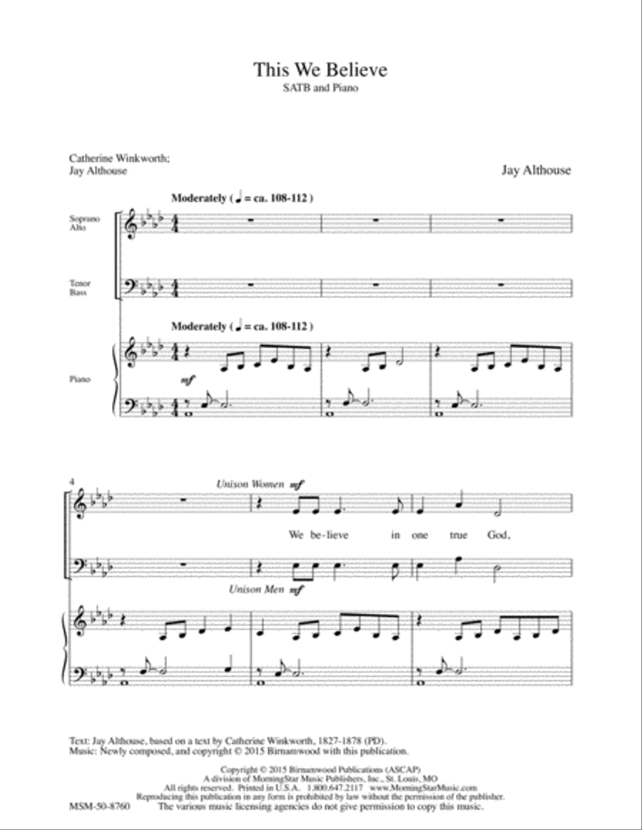 This We Believe 4-Part scores gallery preview page 2