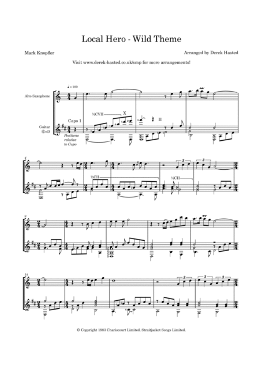 Local Hero - Wild Theme Alto Saxophone scores gallery preview page 4