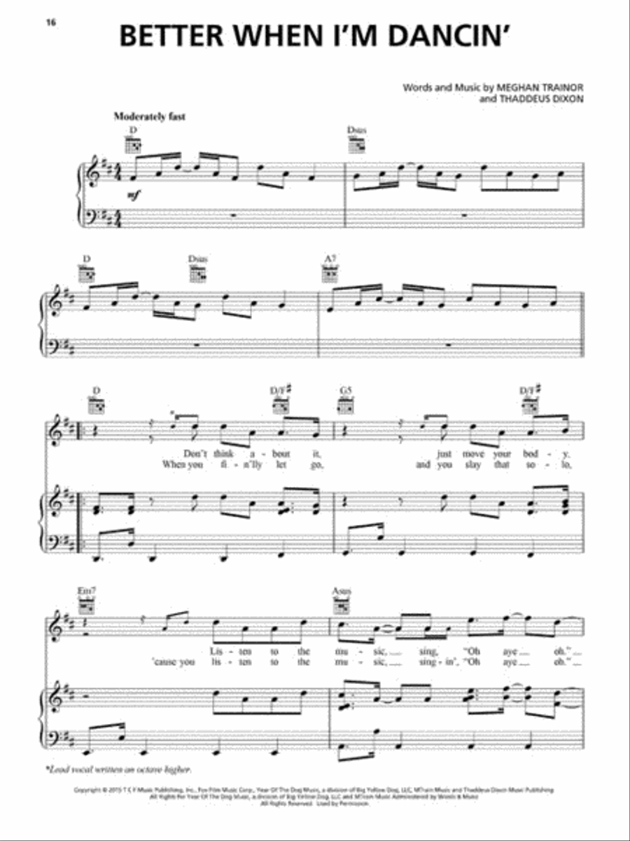 The Peanuts Movie Piano, Vocal, Guitar scores gallery preview page 4