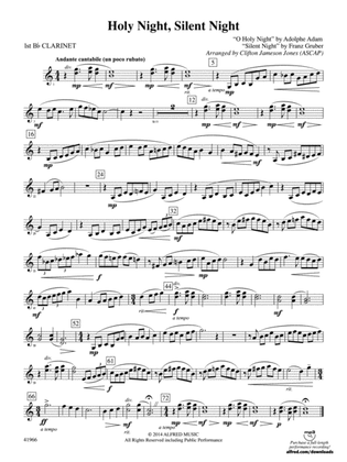 Holy Night, Silent Night: 1st B-flat Clarinet