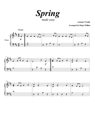Book cover for Vivaldi Spring (easy piano)