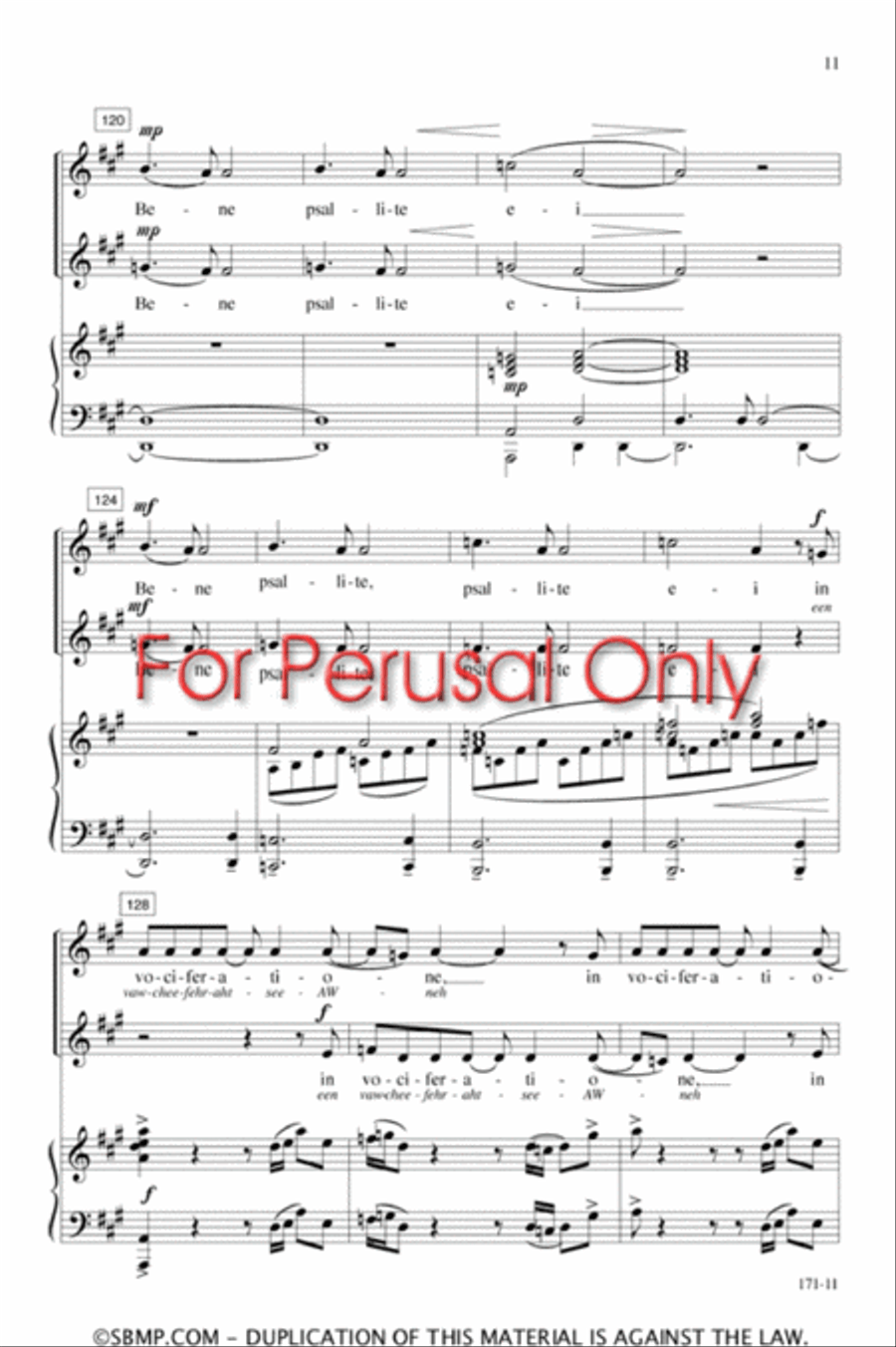 Exsultate Justi in Domino - SA Octavo SA scores gallery preview page 11