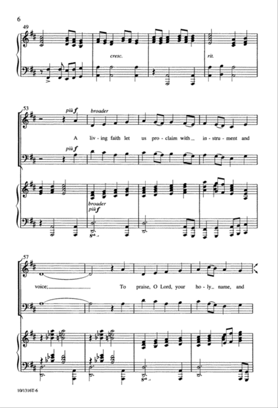 A Living Faith A Living Faith 3-Part scores gallery preview page 6