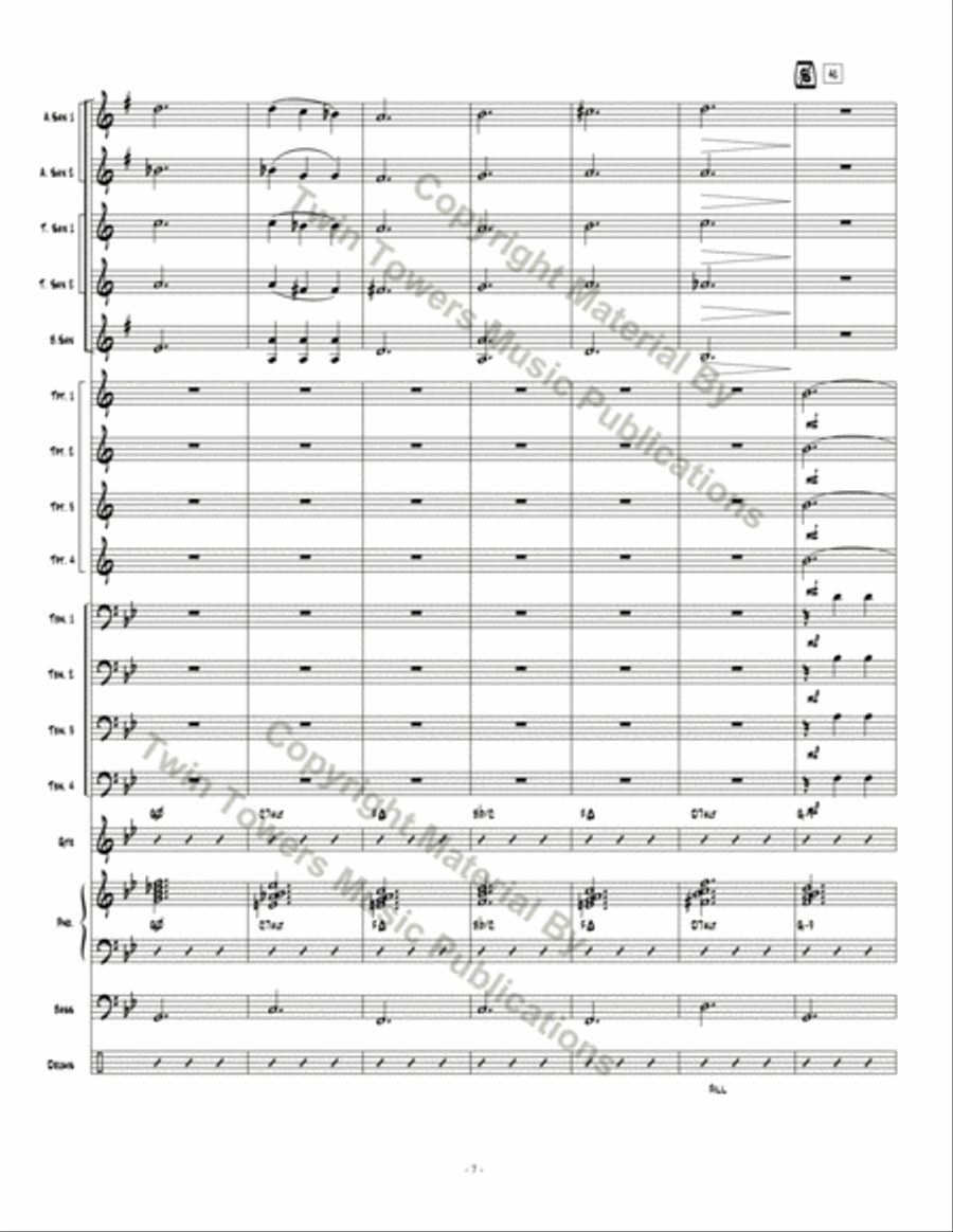 Pthalo Blue Pthalo Blue Jazz Ensemble scores gallery preview page 8
