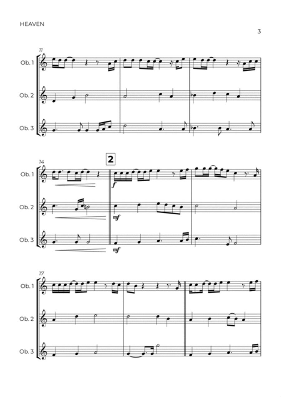 Heaven Woodwind Trio scores gallery preview page 3