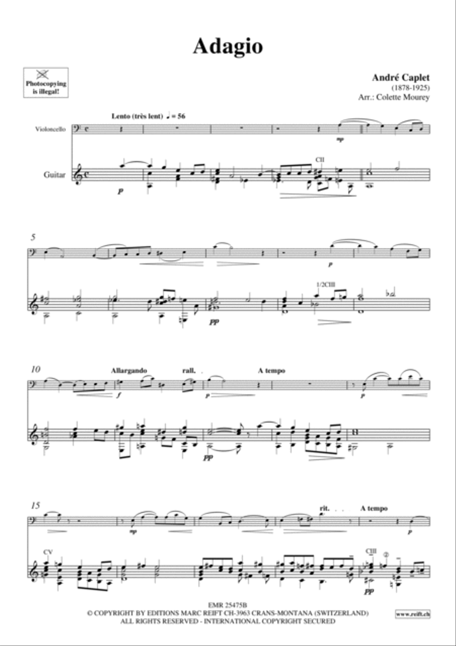 Adagio Cello scores gallery preview page 4
