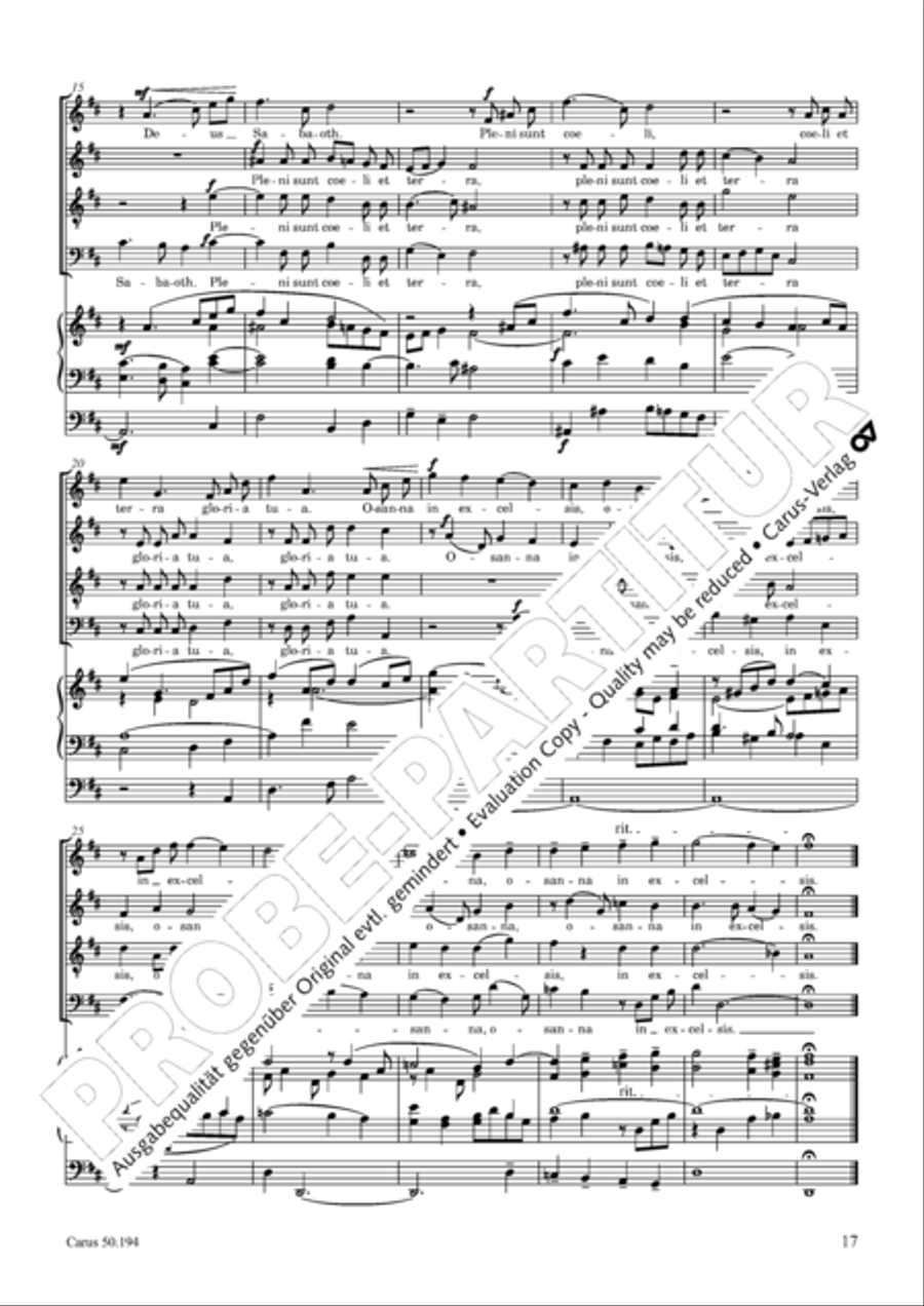 Requiem in D minor 4-Part scores gallery preview page 18