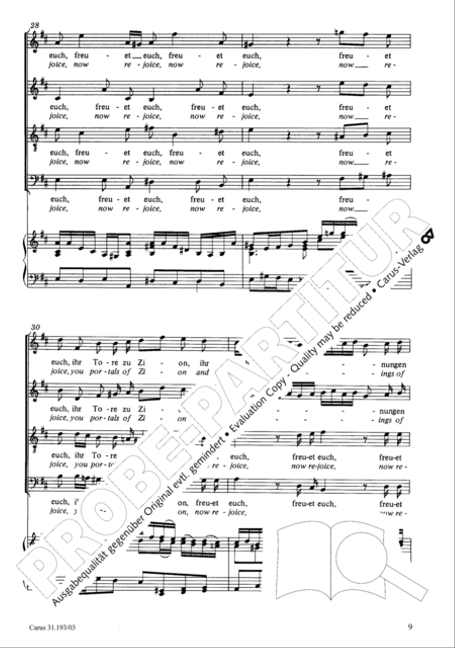 You portals of Zion (Ihr Tore zu Zion) SA scores gallery preview page 9