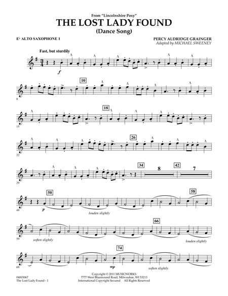 The Lost Lady Found (from "Lincolnshire Posy") - Eb Alto Saxophone 1