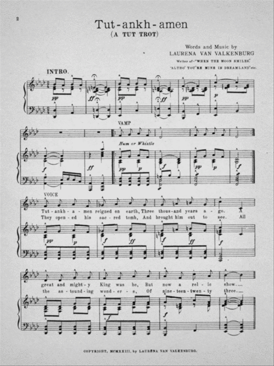 Tut-Ankh-amen (A Tut Trot) Voice scores gallery preview page 2