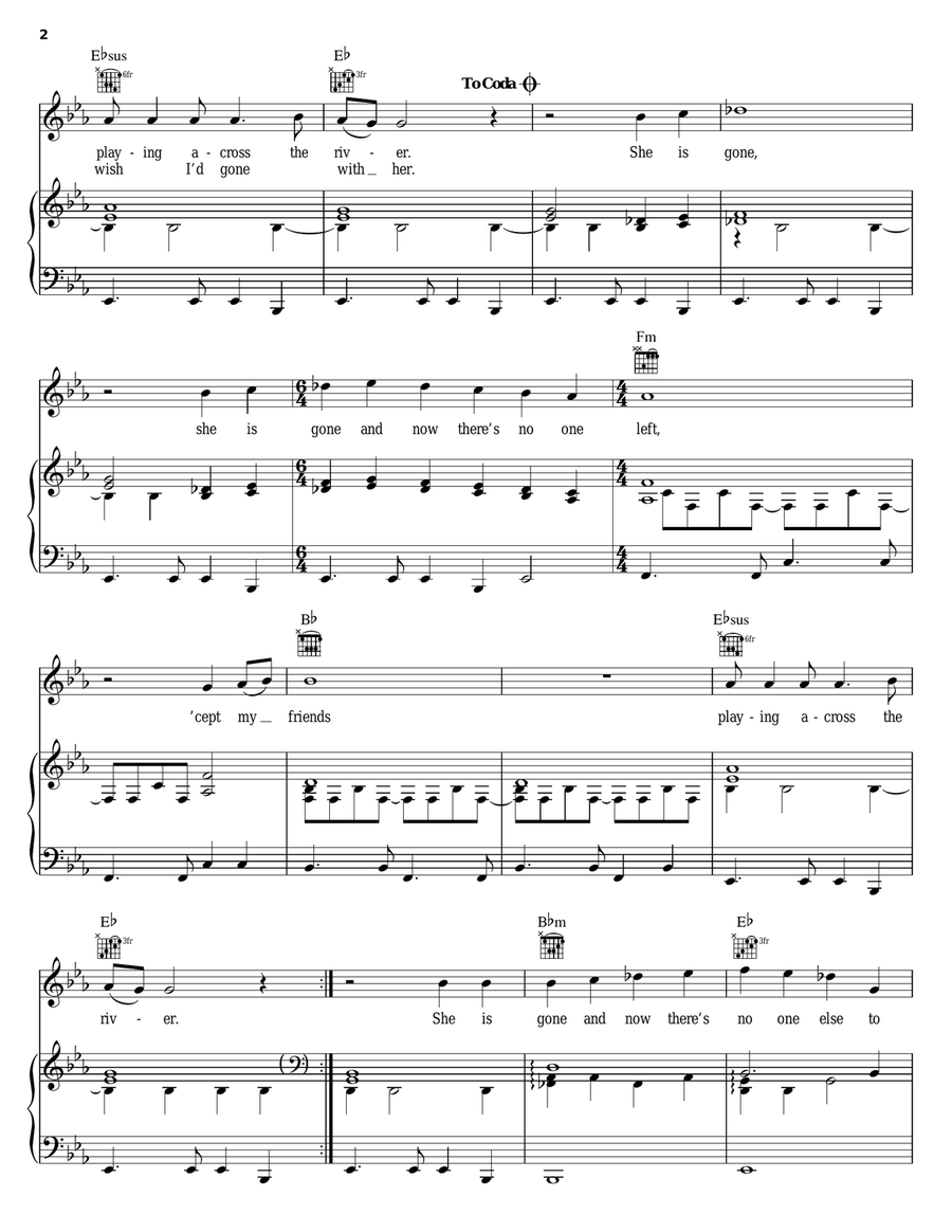 See My Friends Piano, Vocal, Guitar scores gallery preview page 2