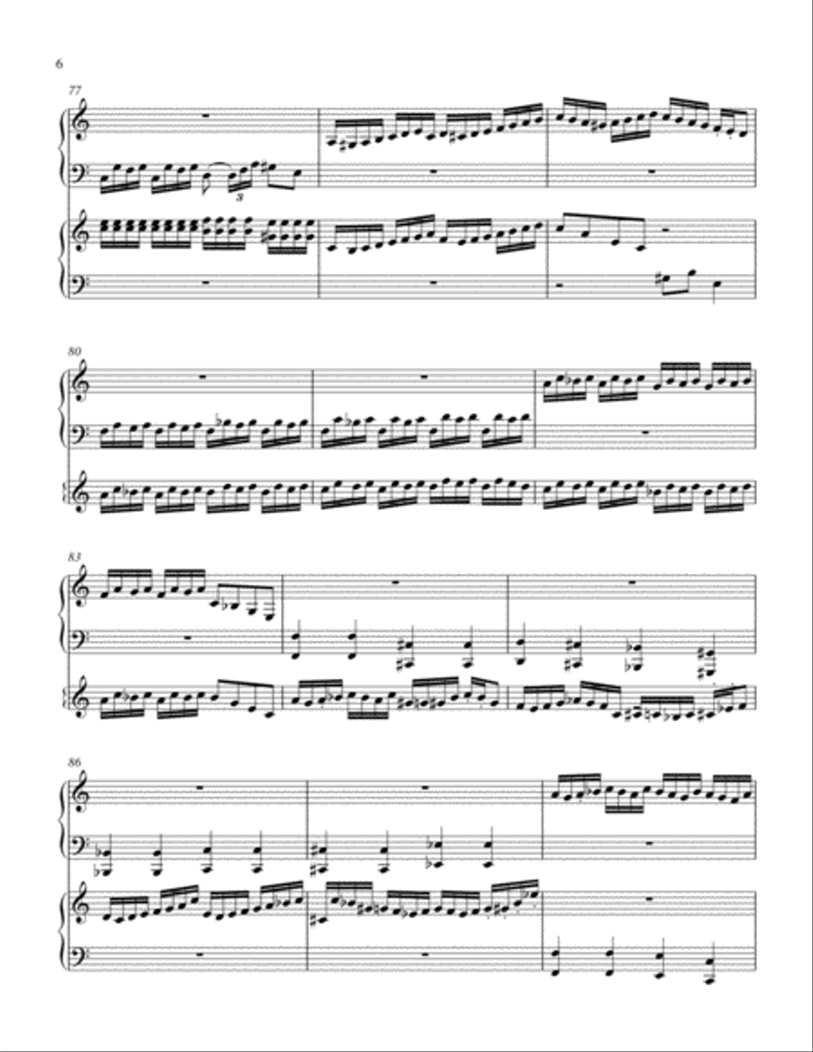 Duet for any Two Keyboards Piano scores gallery preview page 6