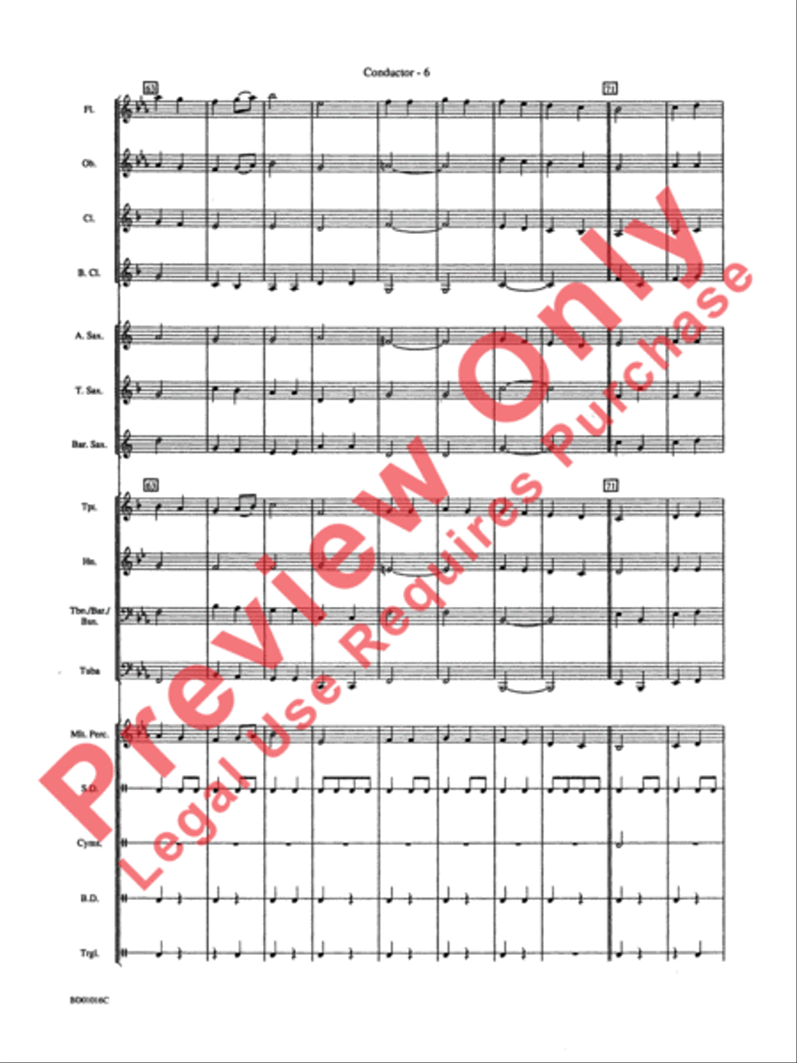 Battle Creek March Concert Band scores gallery preview page 9