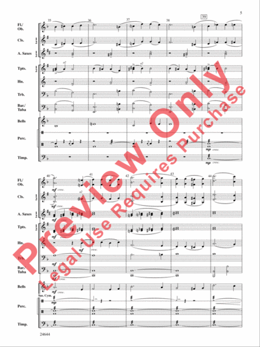 Romeo and Juliet, Themes from Concert Band scores gallery preview page 6