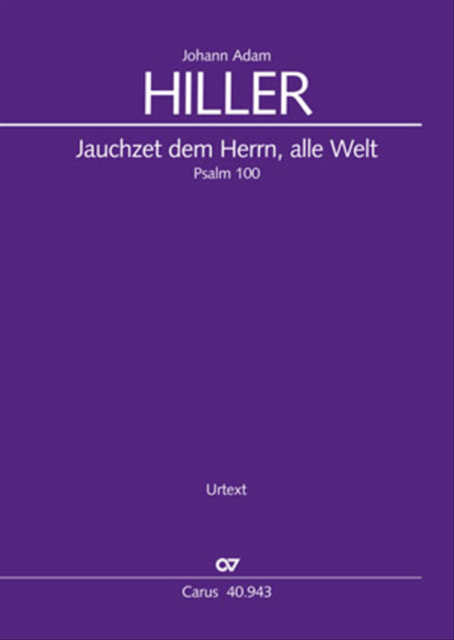 Shout to the Lord, all the earth (Jauchzet dem Herrn, alle Welt) 4-Part scores gallery preview page 1