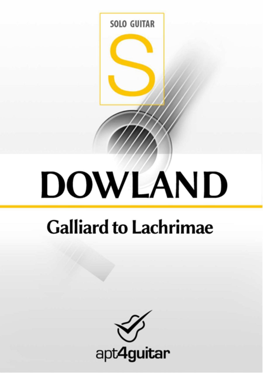 Galliard to Lachrimae Classical Guitar scores gallery preview page 1