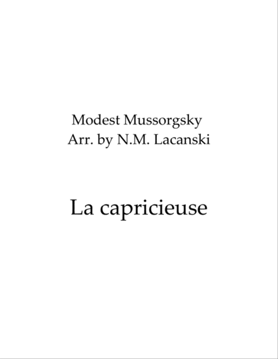 La capricieuse Violin Solo scores gallery preview page 1