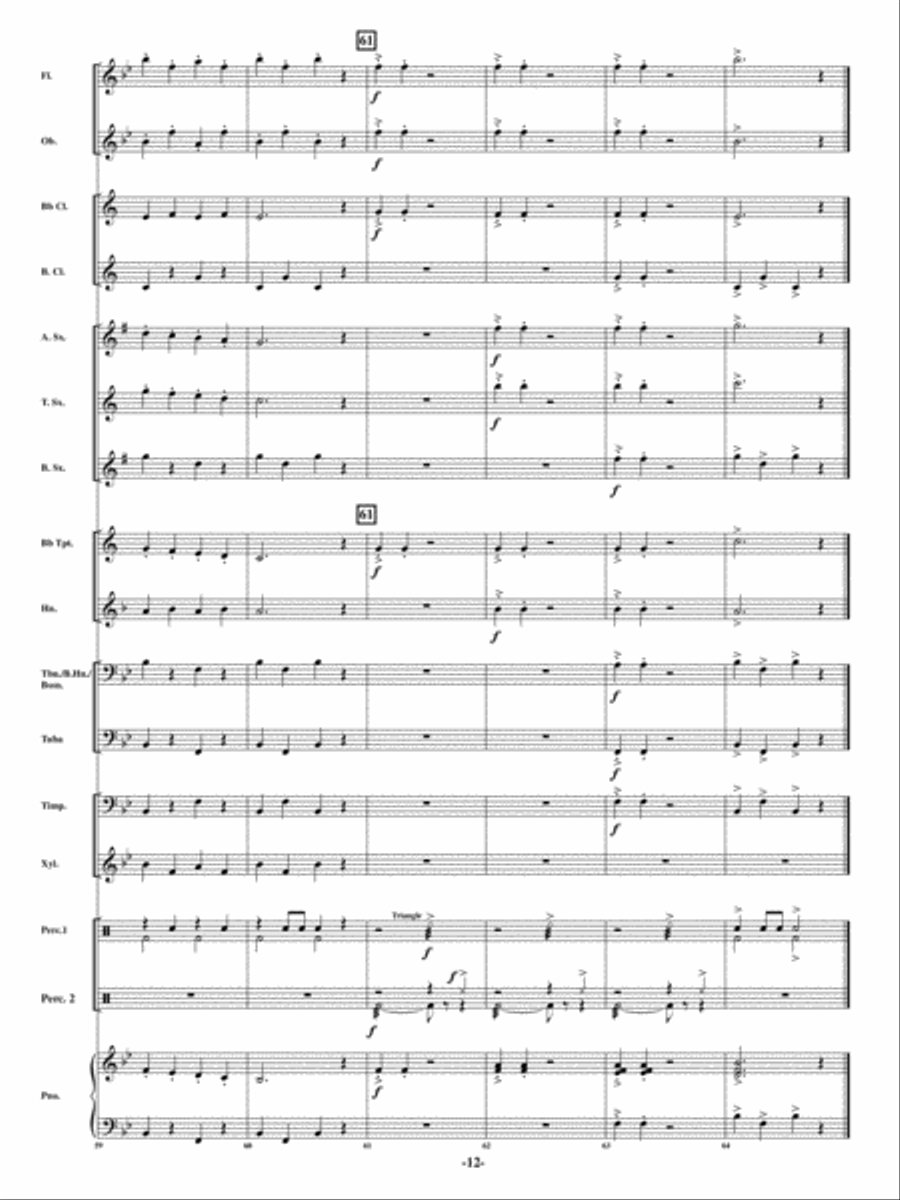 Hobbit Dance Hobbit Dance Concert Band scores gallery preview page 11