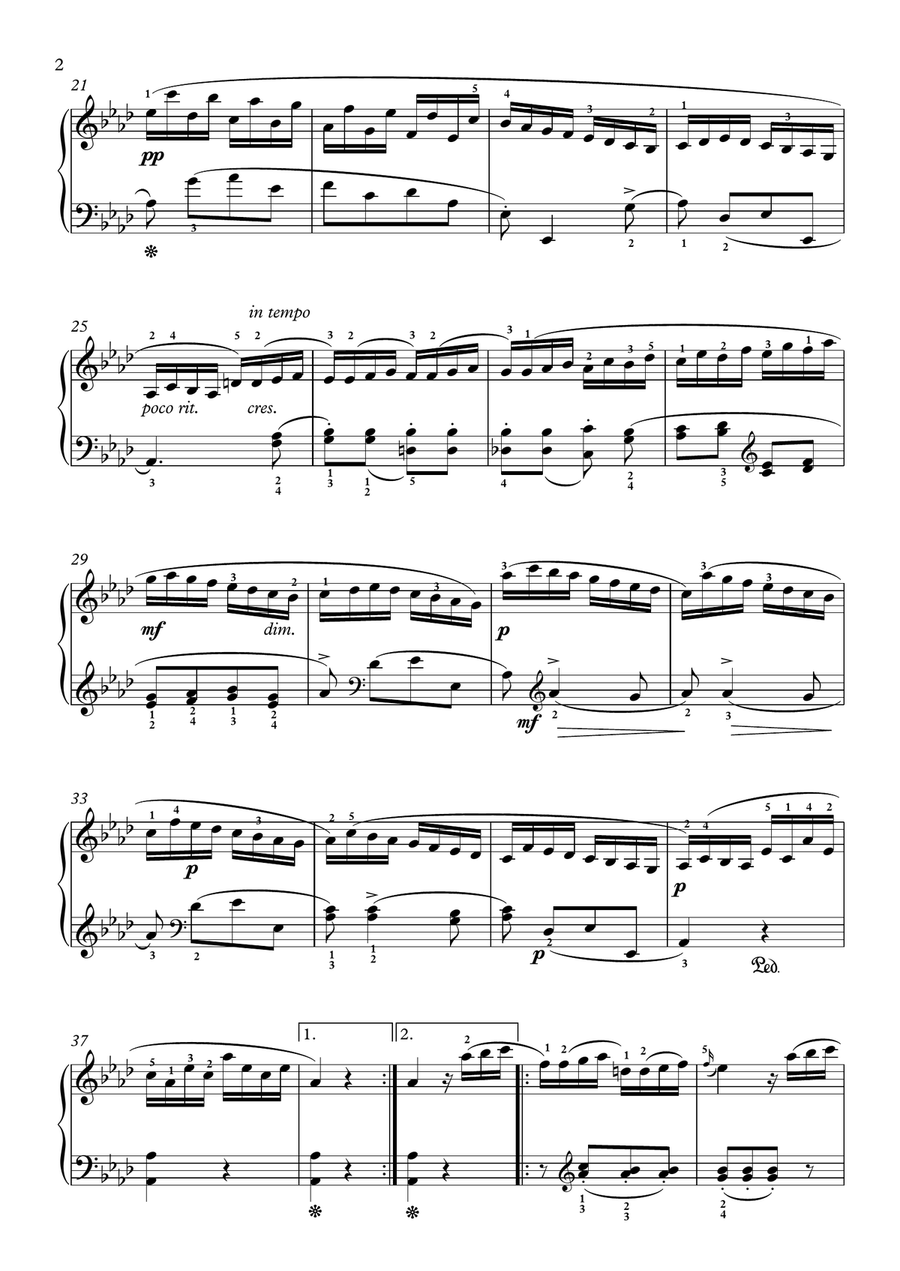 Scarlatti-Sonata in f-minor L.383 K.19(piano) Piano Solo scores gallery preview page 3