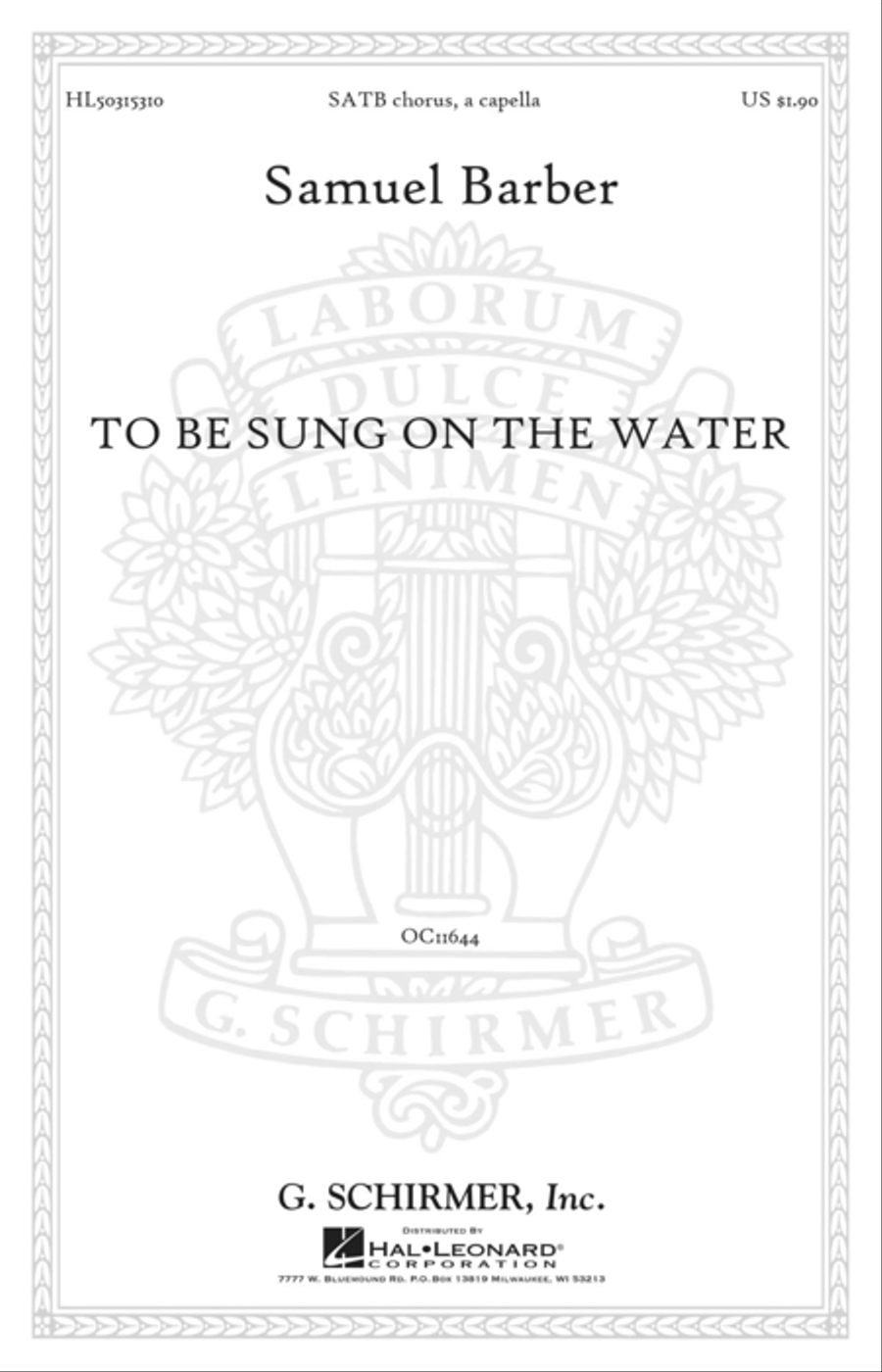 To Be Sung on the Water Op. 42, No. 2