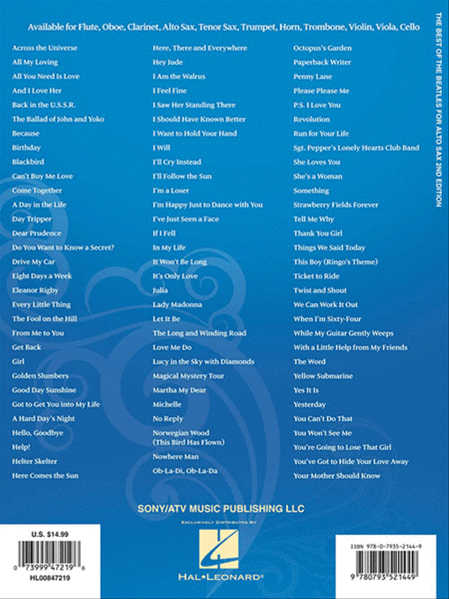 Best of the Beatles – 2nd Edition Alto Saxophone scores gallery preview page 2