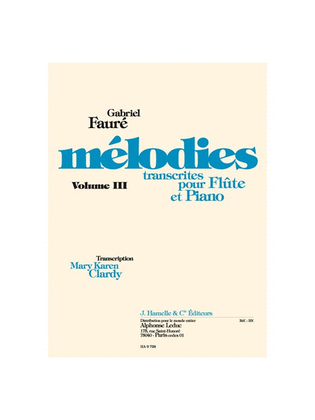 Book cover for Melodies Vol.3 (flute & Piano)