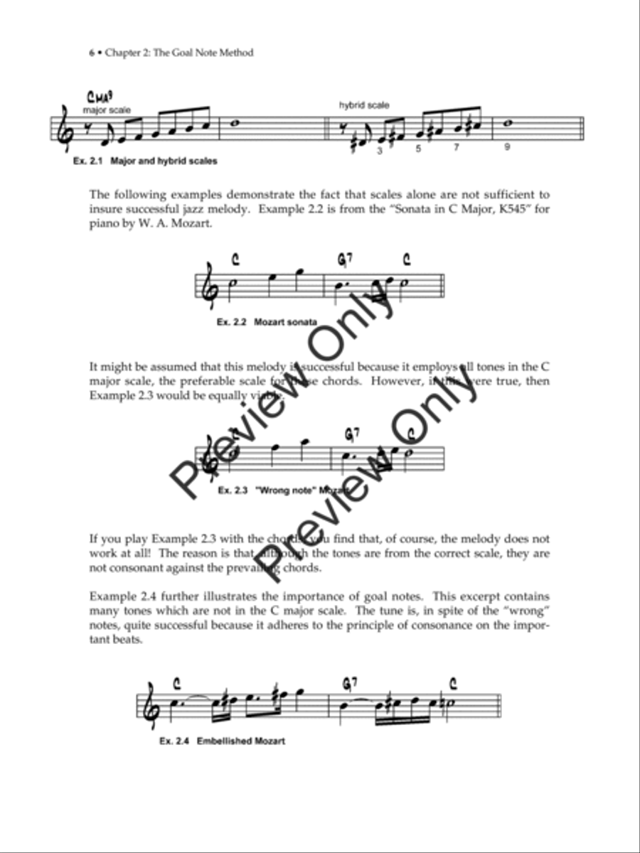 Jazz Improvisation: The Goal-Note Method (Text with MP3s) Jazz Ensemble scores gallery preview page 17