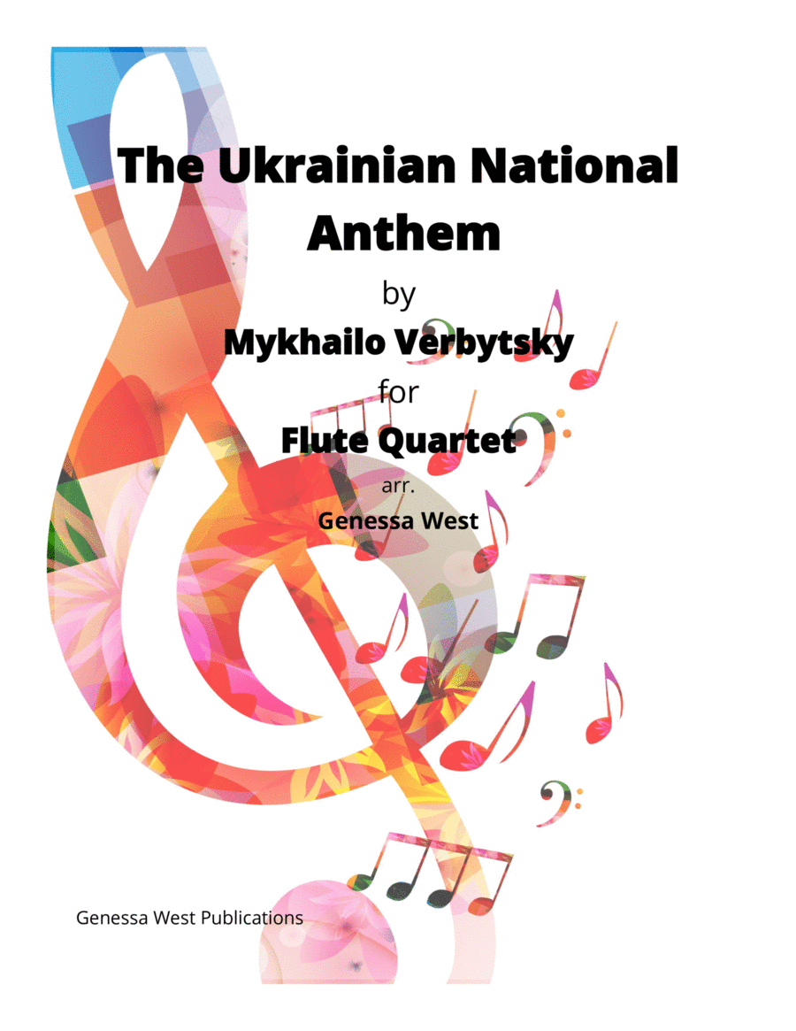 The Ukrainian National Anthem For Flute Quartet image number null