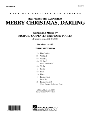 Merry Christmas, Darling - Full Score