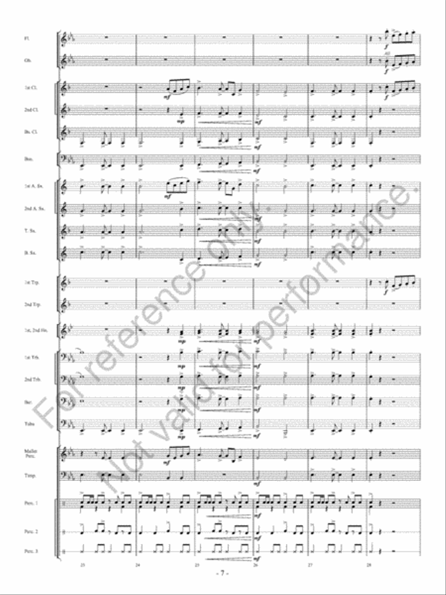 The Winds Of Change Concert Band scores gallery preview page 8