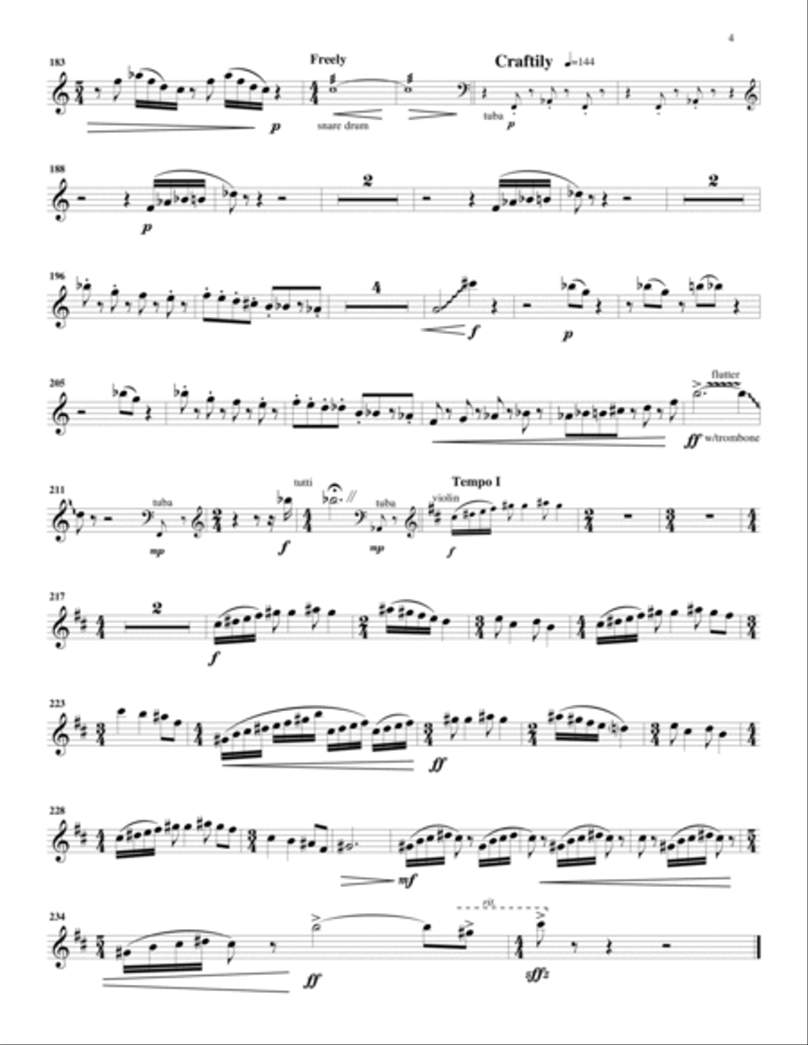 Morceaux de Cirque Chamber Music scores gallery preview page 4