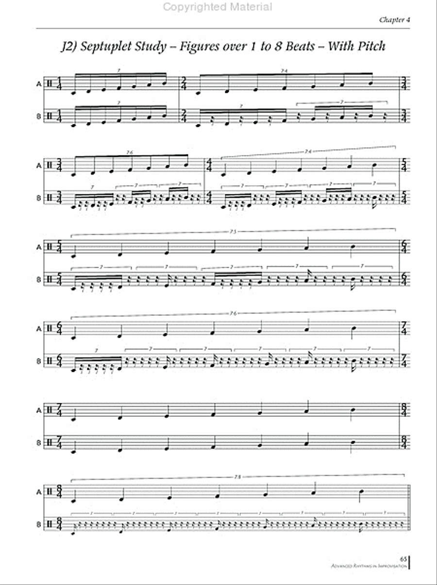 Advanced Rhythms in Improvisation Collection / Songbook scores gallery preview page 8