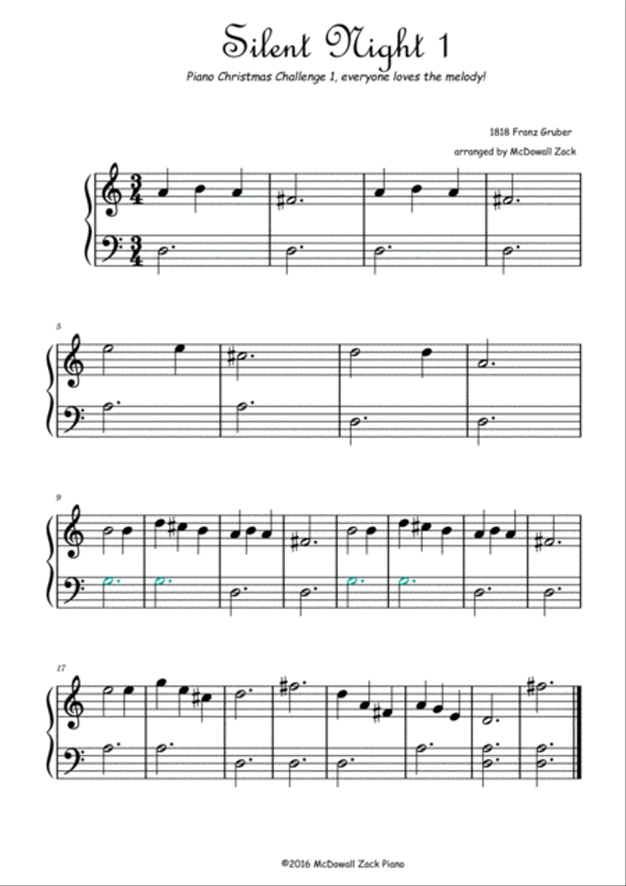 Silent Nights: The Three Challenges of a Piano Christmas Piano Method scores gallery preview page 2