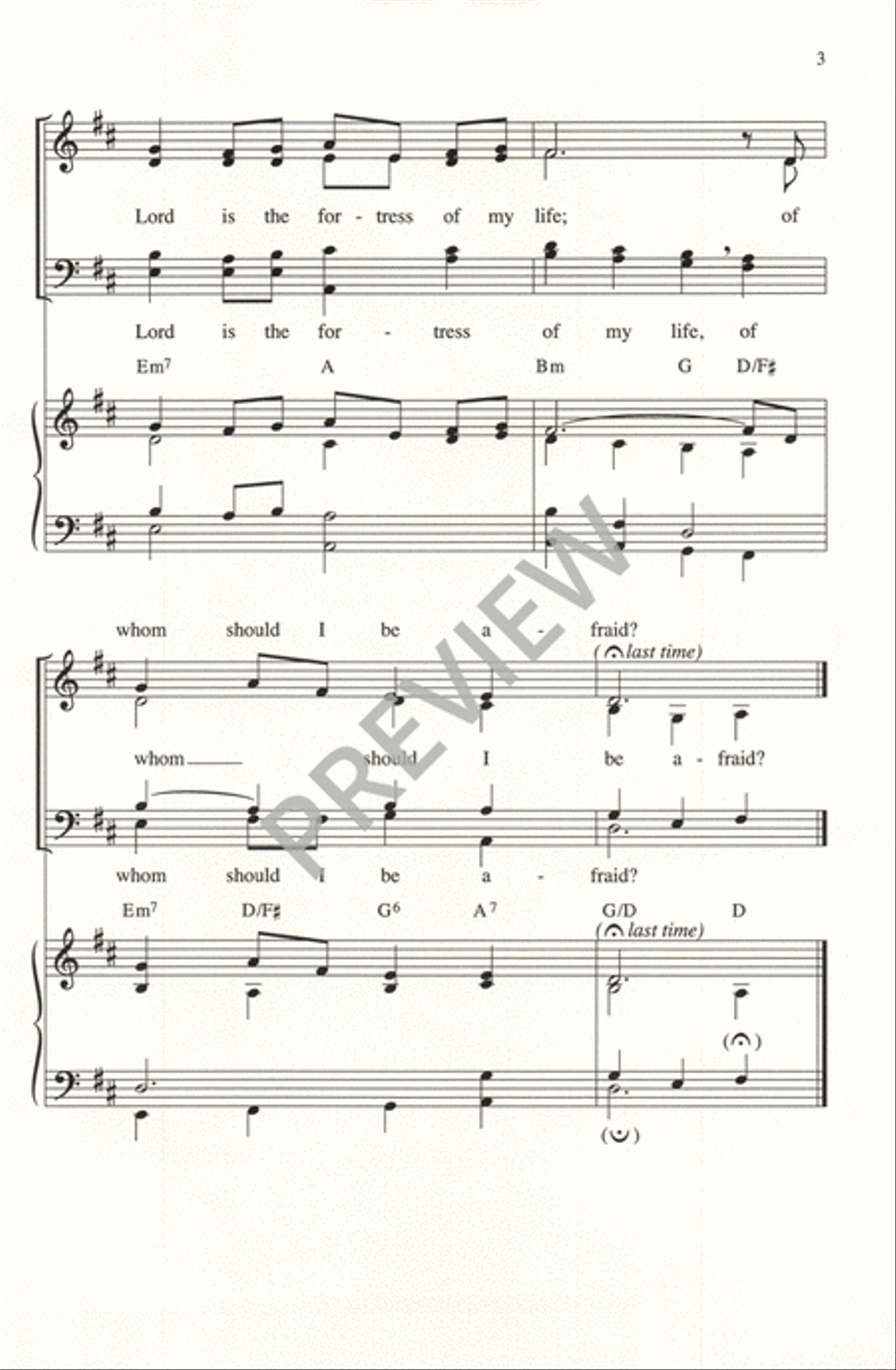 The Lord is My Light The Lord is My Light 4-Part scores gallery preview page 3
