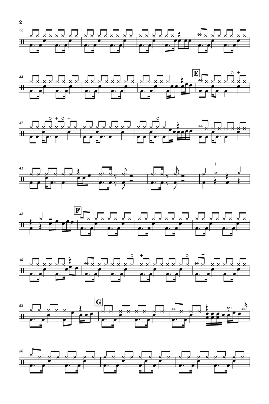 Pretty Baby Drum Set scores gallery preview page 2