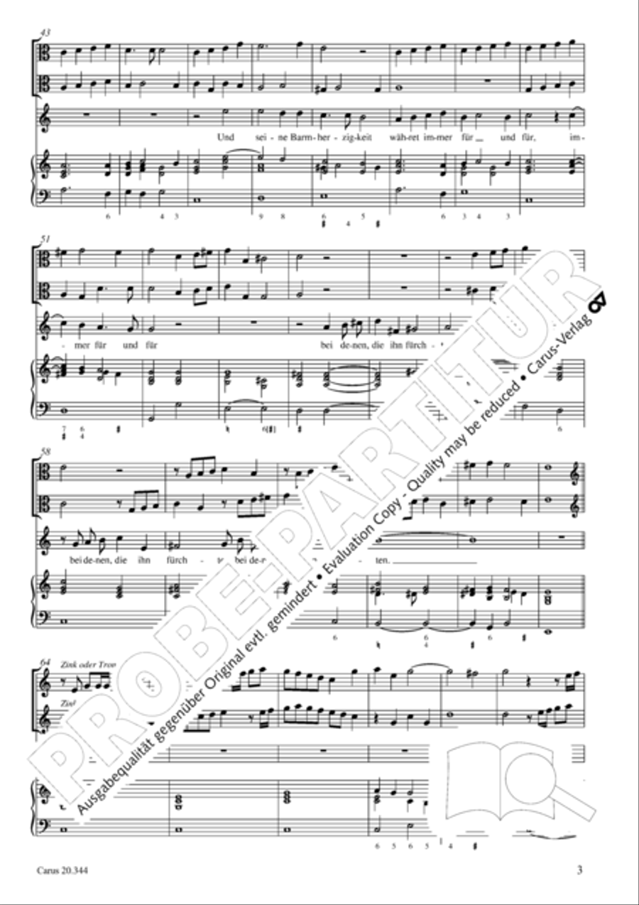 All my spirit exalts my Saviour (Meine Seele erhebt den Herren) Soprano Voice scores gallery preview page 4