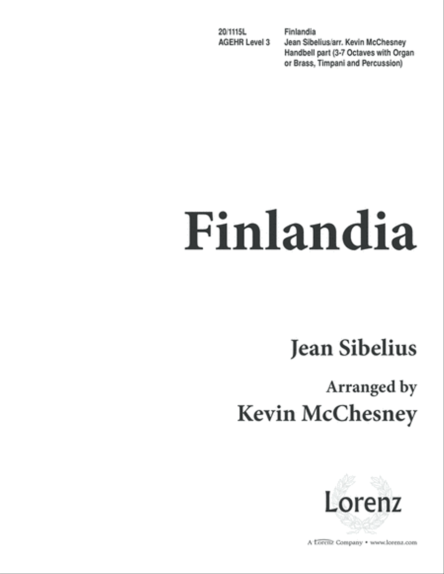 Finlandia Handbell Choir scores gallery preview page 1