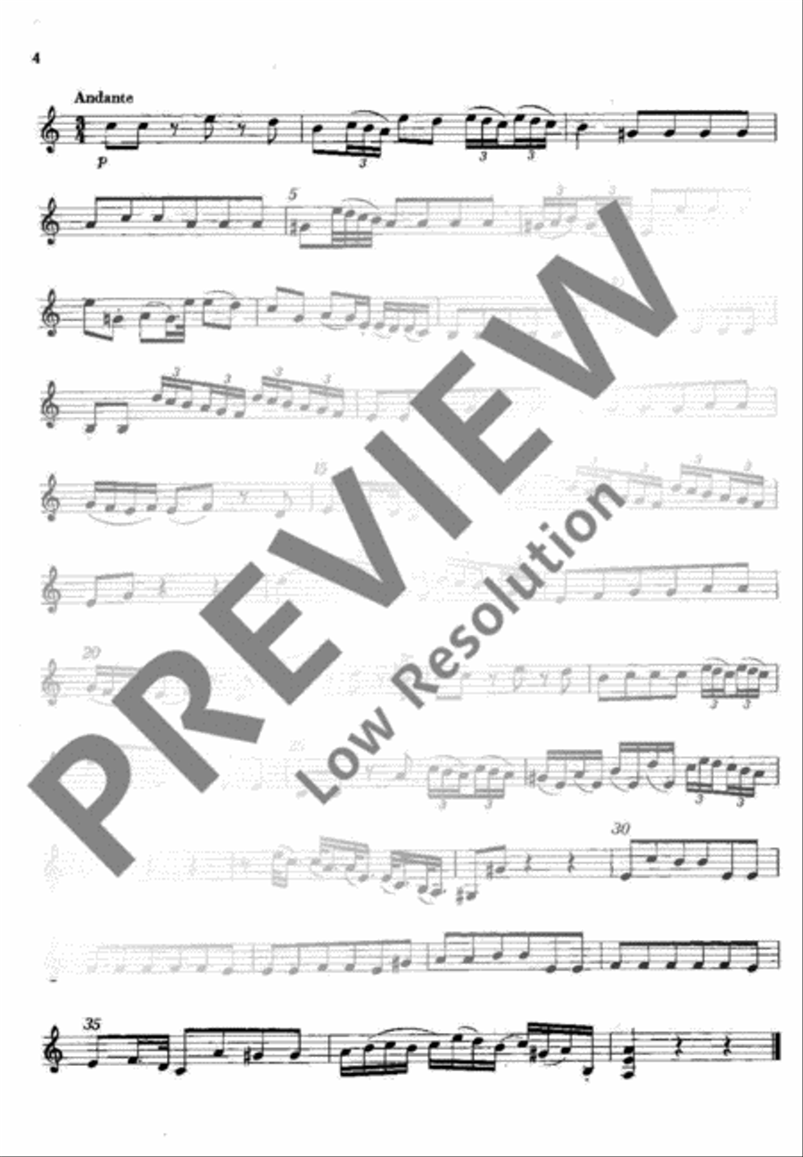Sinfonia A major Violin scores gallery preview page 5