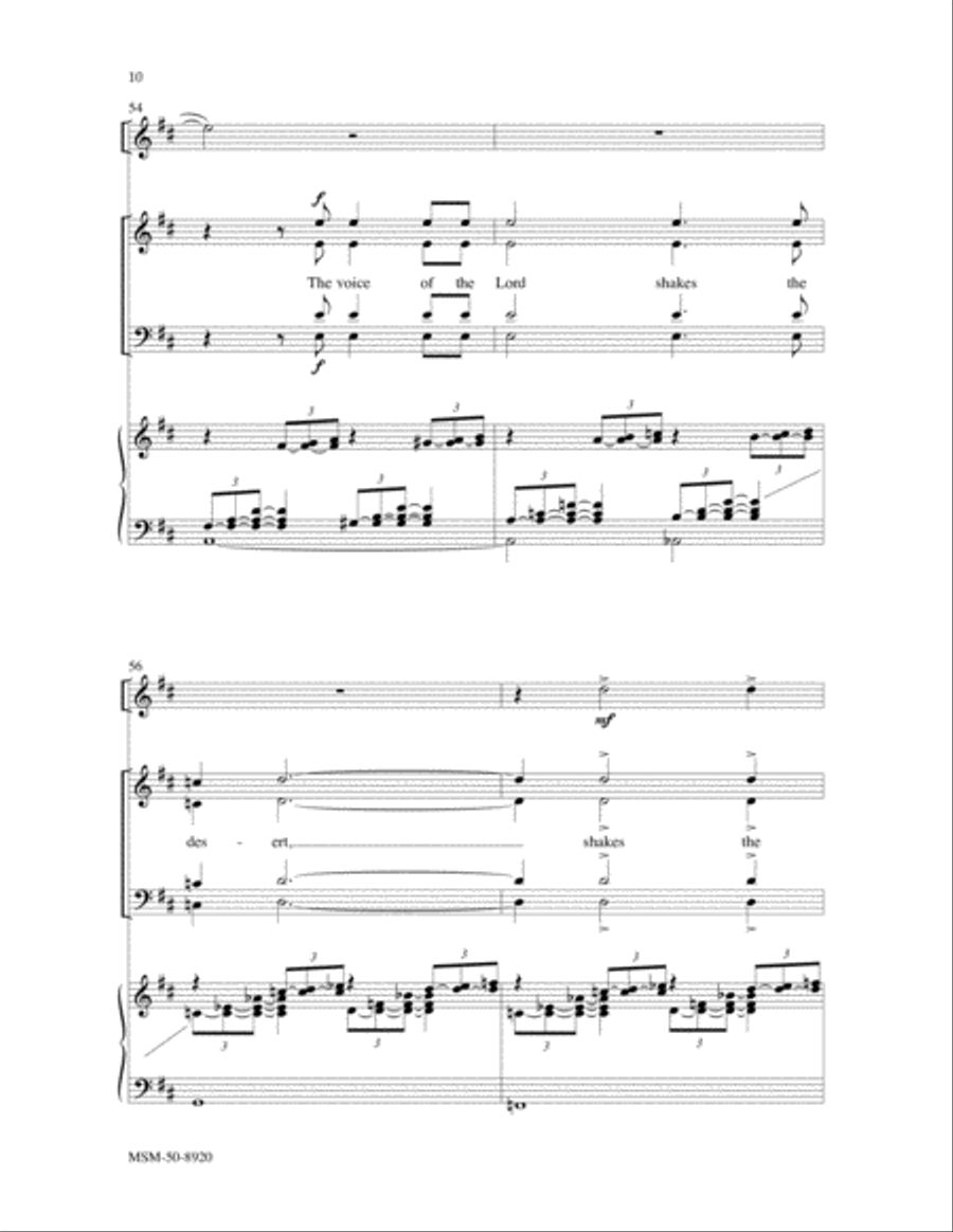 The Lord Will Reign For Ever 4-Part scores gallery preview page 6