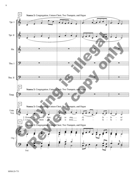 Three Congregational Hymn Settings for Brass