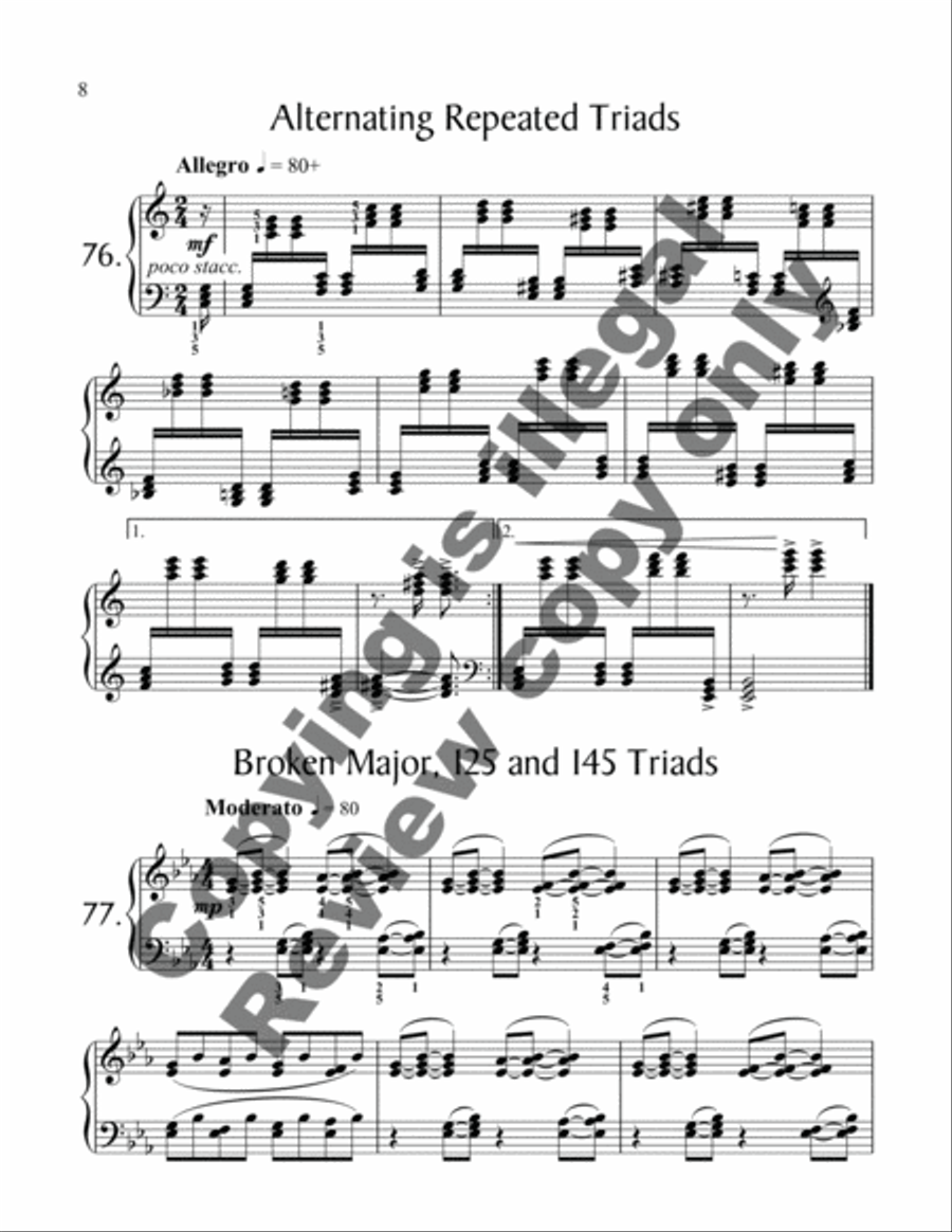 175 Exertudes, Book 3: Late Intermediate Piano Method scores gallery preview page 6