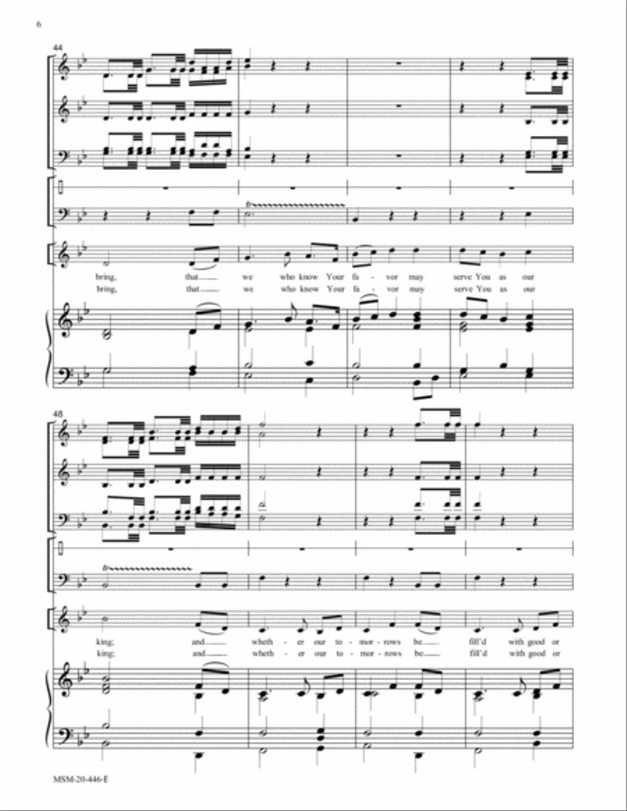 O God, Beyond All Praising (Thaxted) Choir scores gallery preview page 6