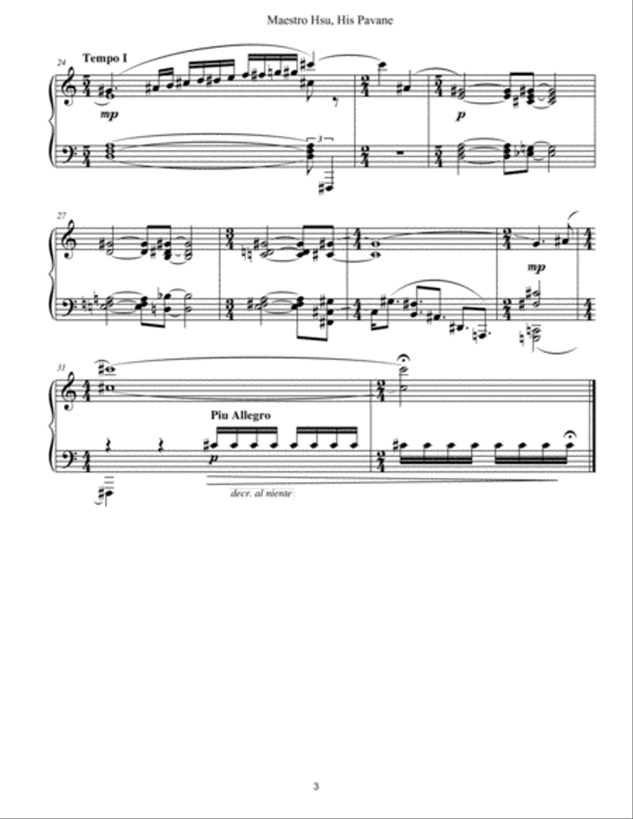 [Pleskow] Maestro Tsu: His Piano Pieces Piano Solo scores gallery preview page 5