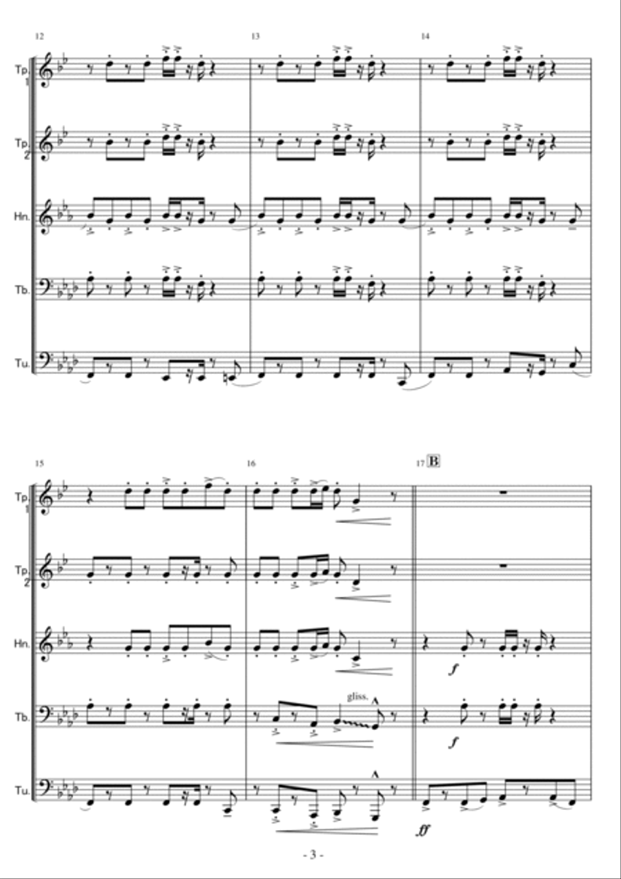 Boombayah Brass Ensemble scores gallery preview page 3