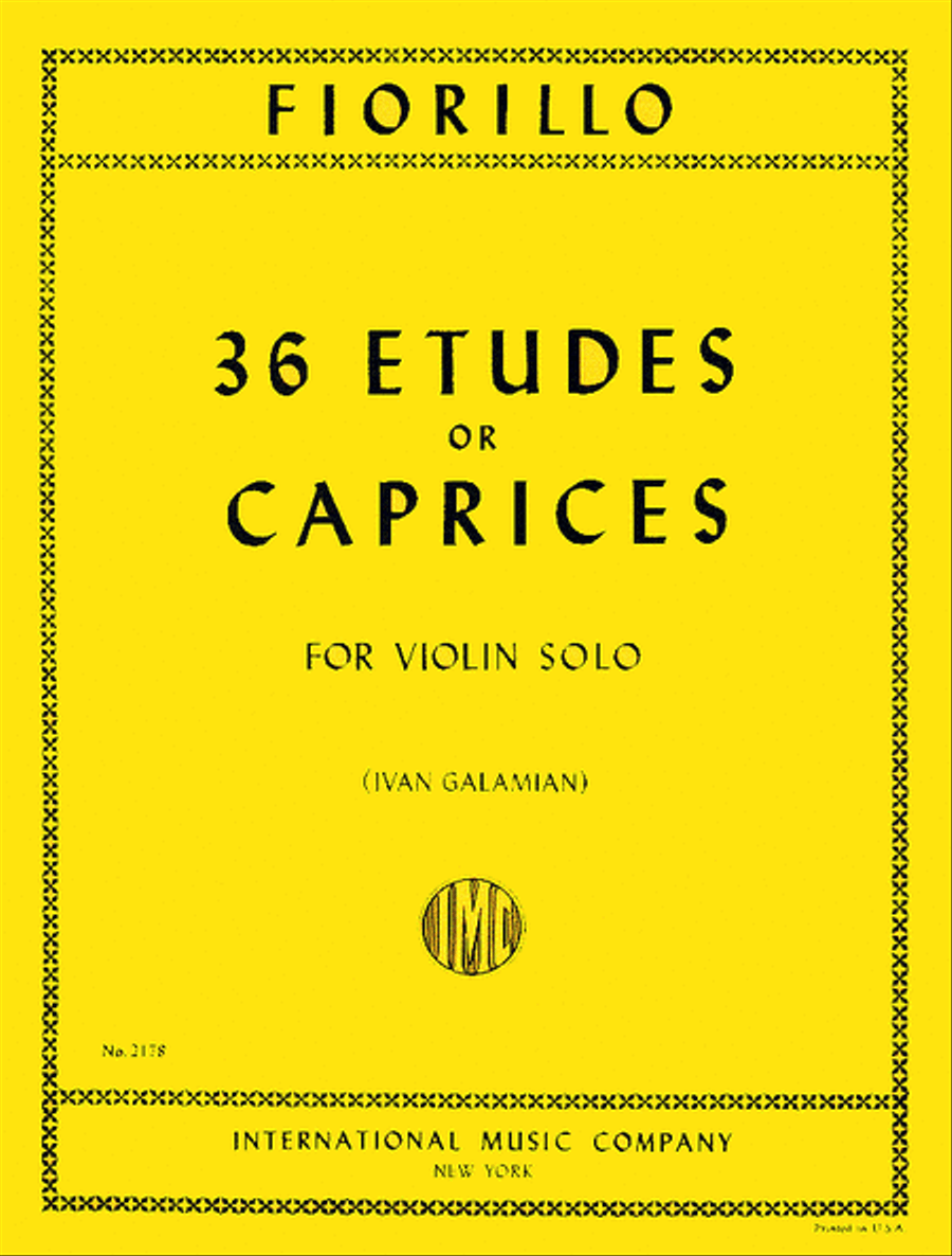 36 Etudes Or Caprices