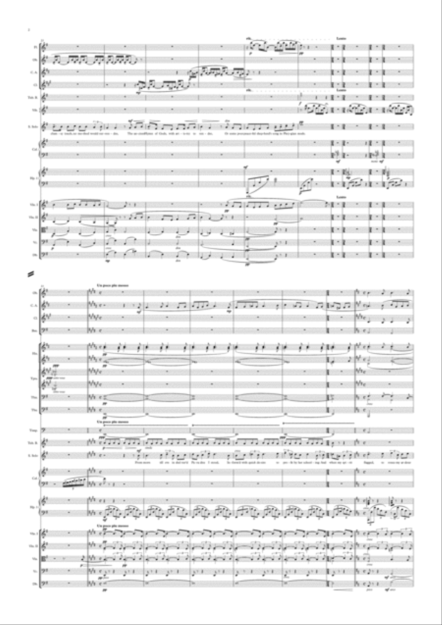 Rachmaninov: The Muse Op. 34 no. 1 (Orchestrated song) Full Orchestra scores gallery preview page 2