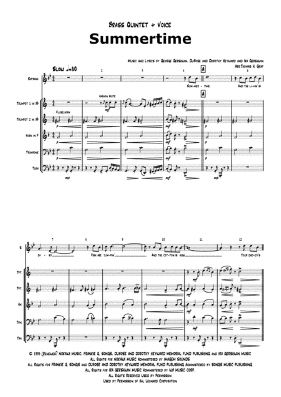 Summertime School and Community scores gallery preview page 1