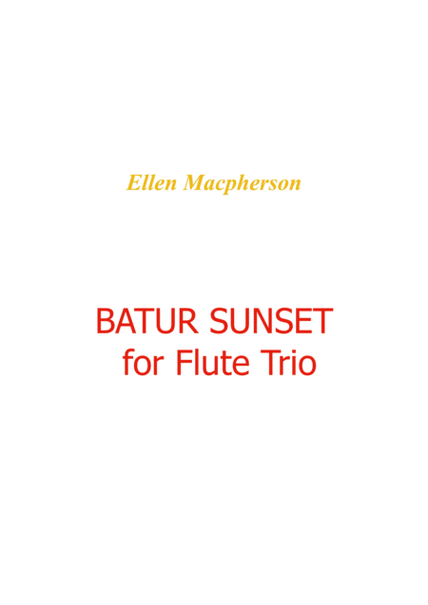 BATUR SUNSET for Flute Trio image number null
