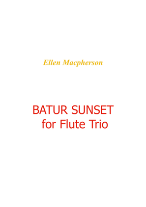 Book cover for BATUR SUNSET for Flute Trio