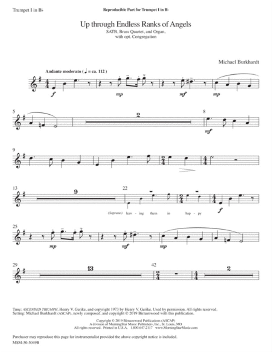 Up Through Endless Ranks of Angels Choir scores gallery preview page 3